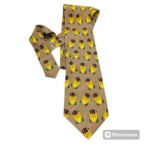 VTG 100% Silk Crayola Crayon Novelty Necktie